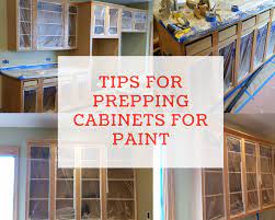 Make a 10:1 mixture of water and yellow or white glue. Tips For Prepping Cabinets For Paint Dengarden