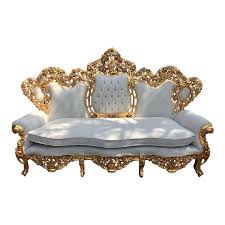 Italian Rococo Style Off White Tufted Velvet Sofa Rococo Furniture Velvet Tufted Sofa Sofa Set With a strong picket body and rubber legs, every seat can bear 250 pounds.