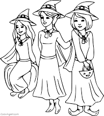 Oct 06, 2019 · with cute and adorable pictures, your girls will have a blast coloring these pages. Three Pretty Girl Witch Coloring Page Coloringall