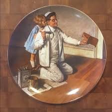 Originally created as cover illustration for 1926, the. Knowles Accents Vintage Norman Rockwell Plate The Painter Poshmark