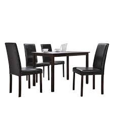 Angela flournoy © 2013 houzz trendy dining room photo in dallas with white walls idea for origami on the wall.! Baxton Studio Andrew 5 Piece Modern Dining Set Wholesale Interiors