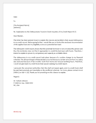 Although similar to a letter of notification, a letter of allegation contains more detailed information. Delinquent Credit Issue Explanation Letter Document Hub