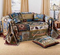 Creative Sofa Cover Ideas Colorful Country Style Duvet Decorative Pillow Side Table
