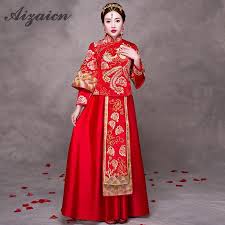 Check spelling or type a new query. Grosshandel Chinesische Traditionelle Brautkleider Braut Cheongsam Frauen Verheiratetes Kleid Rot Modern Qipao Orientalische Parteikleider Gold Brokat Kleid Von Vikey10 121 17 Auf De Dhgate Com Dhgate