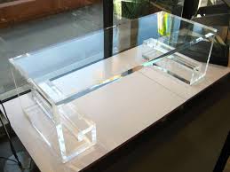 Greek key coffee table our price: Custom Acrylic Greek Key Coffee Table Christopher Anthony Ltd