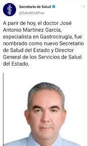 (222) 551 06 00 ext. Nombran Nuevo Secretario De Salud Estatal En Puebla Meganoticias