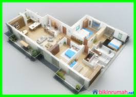 Jumlah kamar tidur pada sebuah rumah ini sangat di tentukan dengan jumlah calon pengguna, 1 buah kamar berukuran standar 3x3 meter bisa di 3. Desain Rumah 3 Kamar Tidur 1 Mushola Minimalis Supplier Bata Ekspos