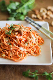 It's a light and easy alternative, and it cooks much more quickly than spaghetti squash or pasta. Raw Carrot Pasta With Ginger Lime Peanut Sauce