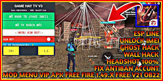 Free fire hack unlimited 999.999 money and diamonds for android and ios last updated: Mod Menu Vip Apk Free Fire 1 49 X Free V21 Ob22