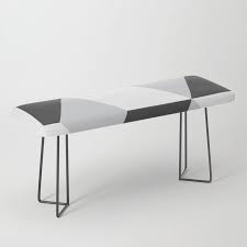 Black And White Ottoman Bench Cubism Black And White Bench By Nileshkikuuchise Simple Minimal Abstract Graphic Abstract Homedecor Pantone Soci White Bench My Furniture Ottoman Bench