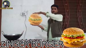 Chicken Zinger Burger Recipe Recipes Food Food Hacks