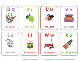 Some latin based alphabets have extra letters on the end of the alphabet. Printable French Alphabet Cards A Z By Ann Marie B Tpt
