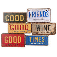 Plaque Metal Us Signs Deco Murale Metal Maison Du Monde Deco