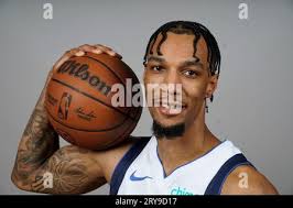 Dallas Mavericks guard A.J. Lawson poses during a NBA basketball media day  in Dallas, Friday, Sept. 29, 2023. (AP Photo/LM Otero Stock Photo