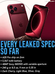 Apple's upcoming iPhone 18 Pro Max is already making headlines through  multiple leaks, pointing to major upgrades in performance, battery life,  camera hardware, and design before its expected September debut 📱🔥 Rumors