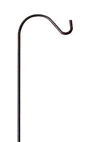 They are especially useful in smaller when placing the stake into the ground, make sure that it's deep enough to stay straight and sturdy. Panacea Heavy Duty Single Shepherd Hook Black 7 3 H At Bestnest Com