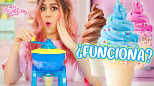 Nuestros juegos de hacer helados son totalmente sobre el proceso del chef. Helado En Maquina De Juguete Mis Pastelitos Youtube
