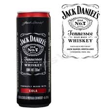 Jack Daniel S Cola Lata 355cc Whisky Jack Daniels Botellas De Licor Cola