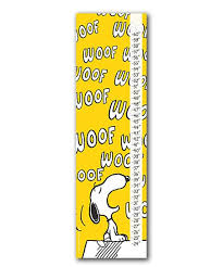 Peanuts By Charles Schulz Peanuts Snoopy Woof Canvas Growth Chart