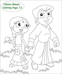 Chhota bheem and krishna coloring page free printable coloring pages. Chutki Coloring Pages