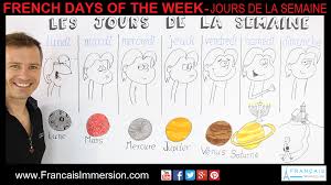 Revise and improve your french with detailed content, examples, audio, personalised practice tests and learning tools. French Days Of The Week Les Jours De La Semaine Francais Immersion