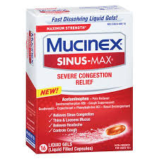 Mucinex Sinus Max Severe Congestion Liquidgels Mucinex Printable Coupons Sinusitis
