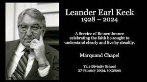 Memorial for Leander Earl Keck, 1928