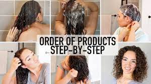 Smooth each section with fingers from the root to the ends of the hair. How To Apply Curly Hair Products In The Right Order Step By Step Routine Youtube