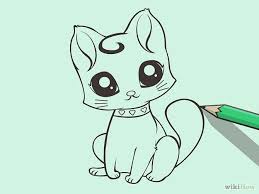 This anime cat antagonizes the main characters in the pokemon anime. How To Draw A Cute Cartoon Cat Cat Drawing For Kid Kitten Drawing Drawing Cartoon Characters