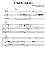 Note that drivers 75 years or older are required to undergo a medical review, and may have to take a practical driving test. Drivers License Sheet Music Olivia Rodrigo Sheetmusic Free Com