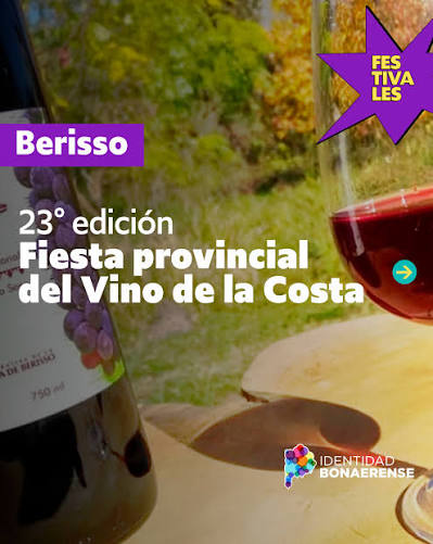 🍷✨ ¡Vuelve la Fiesta del Vino de la Costa! #berisso #vinodelacosta Del 10 al 12 de julio te esperamos para celebrar una de las tradiciones más queridas de nuestra región. Tres días