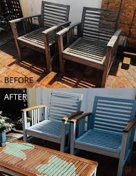 How To Refinish Old Outdoor Wood Furniture And Give It A New Life Outdoor Wood Furniture Wood Patio Chairs Refinishing Outdoor Furniture