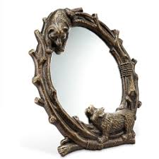 Hang a lodge themed mirror on the wall exclusive to the cabinplace is our custom made bathroom mirror frames that feature a rustic 3. Rustic Cabin Bathroom Mirrors