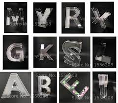 Make your own custom vinyl & acrylic lettering online. 30cmh Freestanding Hollow Plexiglass Fillable Letter 26 Acrylic Alphabet Candy Box With Lid Party Wedding Desk Decoration Craft Party Diy Decorations Aliexpress