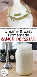 Homemade Ranch Dressing Keto Thm S Recipe Homemade Ranch Homemade Ranch Dressing Ranch Dressing