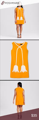 Victoria Beckham For Target Dress Nwot Bright Orangey Yellow