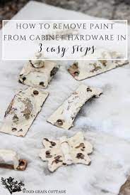 Here are a few examples to show how fabulously this worked… and of course, here's a little before and after of the actual cabinet… How To Remove Paint From Cabinet Hardware The Wood Grain Cottage