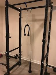 How to perform the cable reverse grip tricep pulldown exercise. Diy Lat Pulldown And Low Pulley On A T3 Rack Diy Home Gym Diy Gym Equipment Diy Lat Pulldown
