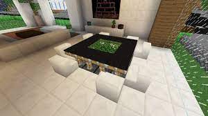 Here's a free coffee table plan for a truly rustic coffee table complete with wheels and a rope handles on the side. Minecraft Table Designs Minecraft Furniture