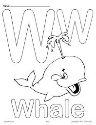 Letter W Alphabet Coloring Pages 3 Printable Versions Alphabet Coloring Pages Preschool Coloring Pages Alphabet Coloring