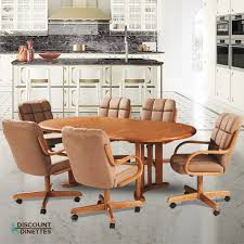 Cleaning your work space and moving around the furniture is simple when. Douglas Casual Living Tiffany Swivel Tilt Caster Dining Set Discount Dinettes