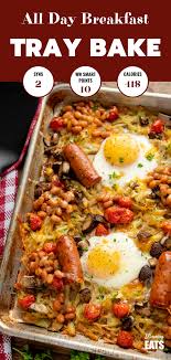 The Ultimate All Day Breakfast Tray Bake So Delicious You Will Enjoy This Easy S Slimming World Vegetarian Recipes Easy Slimming World Recipes Slimming Eats