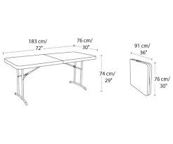 Lifetime Folding Table 80174 6 Foot Almond Fold In Half Table Folding Table Fold In Half Table Table