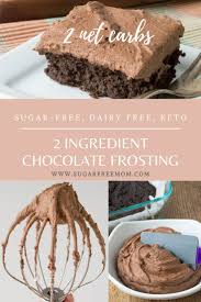 2 Ingredient Sugar Free Dairy Free Chocolate Frosting Recipe Dairy Free Chocolate Frosting Dairy Free Frosting Dairy Free Icing
