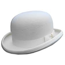 Traditional Bowler Hat Off White Burgess Hats Bowler Hat White Hat Hats For Men