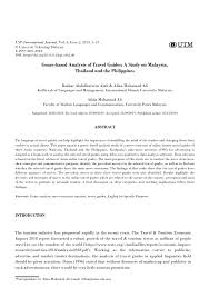 Multiple entry visa (m.e.v) for. Pdf Genre Based Analysis Of Travel Guides A Study On Malaysia Thailand And The Philippines