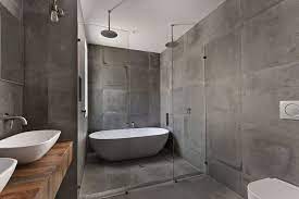 In most cases glass wall bathrooms are built as a space saving design element to have glass or open bathroom layouts. Glass Bathroom Walls For Master Suite Separation