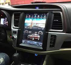 Toyota highlander car audio upgrade quality auto sound denver co. Toyota Highlander 2014 2018 12 1 Vertical Screen Android Radio Tesl Rhino Radios