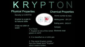 Kripty the super hero element by brittney rutledge the back story part 2 krypton's physical and chemical properties the back story part 1 kripty's powers in a secret lab facility scientists where trying to figure out how to make a superhero out of natural elements of the periodic Krypton Element Project Youtube