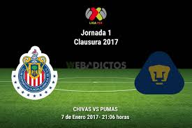 Pumas x chivas comic yaoi parte 73. Chivas Vs Pumas Jornada 1 Del Clausura 2017 Resultado 2 1